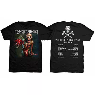 Buy Iron Maiden The Book Of Souls European Tour Official Tee T-Shirt Mens • 18.27£