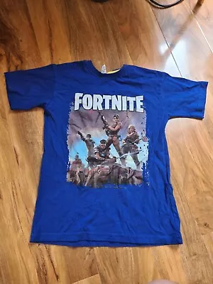 Buy Fortnite Age 10-11 Years Blue T-shirt 100% Cotton Excellent Condition  • 2.90£
