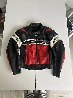 Buy Spyke Motorcycle Leather Jacket With Full Set Of Armour (used) • 50£