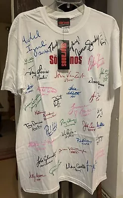 Buy The Sopranos Cast Signed By 31 T-Shirt New W/ Tags James Gandolfini Autographed • 1,417.49£