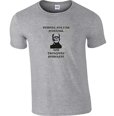 Buy Frankenstein T-Shirt - 'Fearless, Powerful' Gothic Horror, , Various Colours • 19.99£
