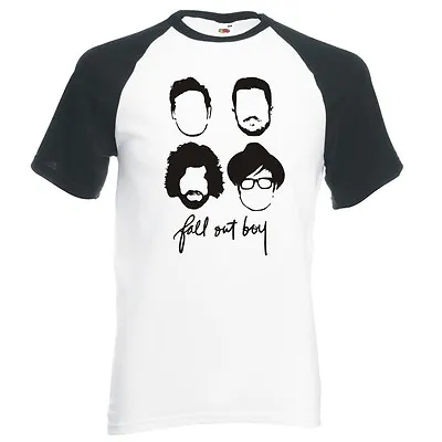 Buy Fall Out Boy  Silhouette Faces  Unisex, Raglan Baseball T-shirt • 14.99£