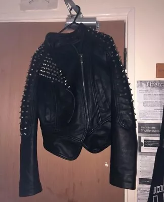 Buy Camden Markey Spikey Punk Faux Leather Jacket • 80£