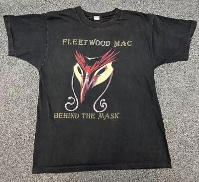Buy Vintage 90s Fleetwood Mac 1990 Behind The Mask Tour T-shirt • 50£