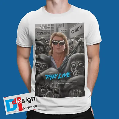 Buy They Live T-Shirt Retro Glasses Alien Movie Vintage Horror 80s 90s Tee USA Obey • 5.99£