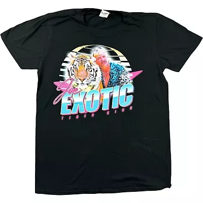 Buy Joe Exotic T Shirt Graphic Gildan Tag Small Black Tiger King TV Show T Shirt S • 22.50£