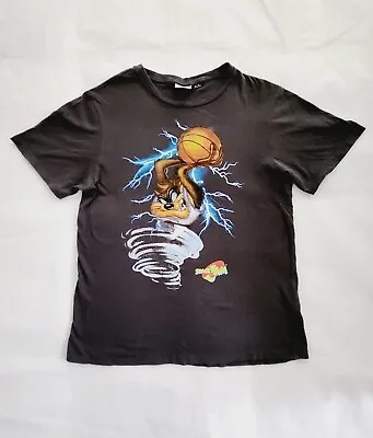 Buy Space Jam Mens T-shirt Size XL Grey Taz Devil Looney Tunes Basketball • 12.01£