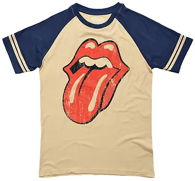 Buy The Rolling Stones T-Shirt Lick Raglan Tongue Logo S - 2XL NEW • 17.05£