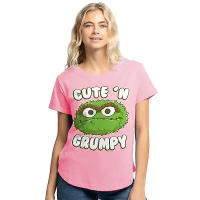 Buy Sesame Street Womens T-shirt Cute N Grumpy Top Tee S-2XL Official • 13.99£