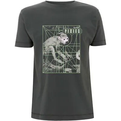 Buy Pixies Monkey Grid Grey T-Shirt NEW OFFICIAL • 16.29£
