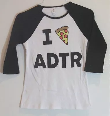 Buy Jac Vanek A Day To Remember  I Pizza ADTR  Vintage Raglan T-Shirt Girly S • 35.43£