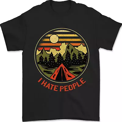 Buy I Hate People Funny Camping Outdoors Trekking Mens T-Shirt 100% Cotton • 7.99£