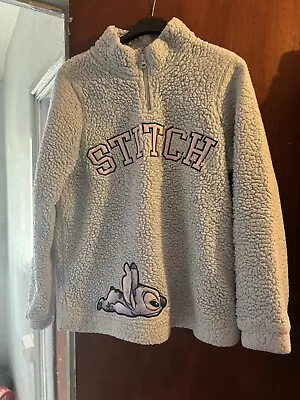 Buy George Disney Stitch Pjs Fluffy Size 8-10 • 5£