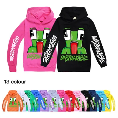 Buy Unspeakable Kids Hoodie Gaming Youtuber Gamer Pullover Jumper Tops Sweatshirt UK • 13.69£
