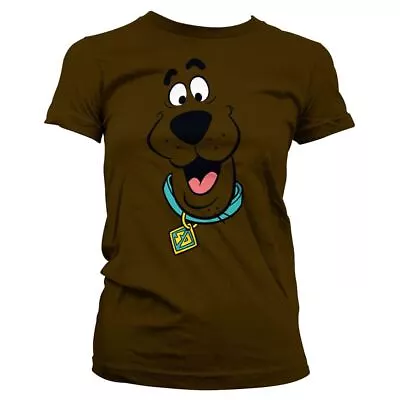 Buy Women's Scooby Doo Face Character Fitted T-Shirt - Cosplay Cartoon Retro TV • 12.95£
