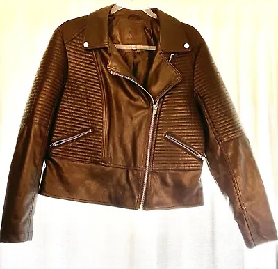 Buy Max Studio Faux Leather Woman’s Jacket Black Size XL • 22.10£