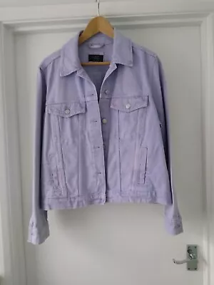 Buy M&S Lilac 100% Cotton Denim Jacket With Pockets - UK Size 16 • 37.50£
