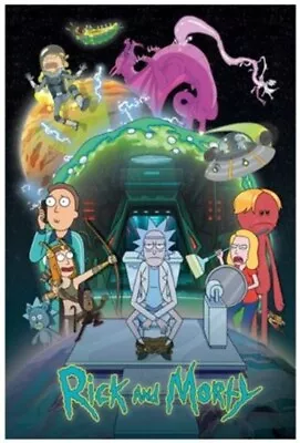Buy Impact Merch. Poster: Rick And Morty - Toilet Adventure 610mm X 915mm #518 • 2.05£