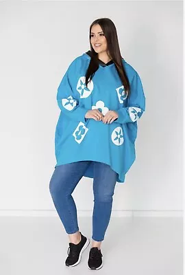 Buy Over Sized Designer Inspired Pu Trim Hoodie Made In Italy • 9.99£