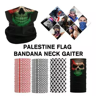Buy Palestine Neck Scarf Palestine Flag Scarf Palestinian Bandana Masks Gaza New • 3.46£
