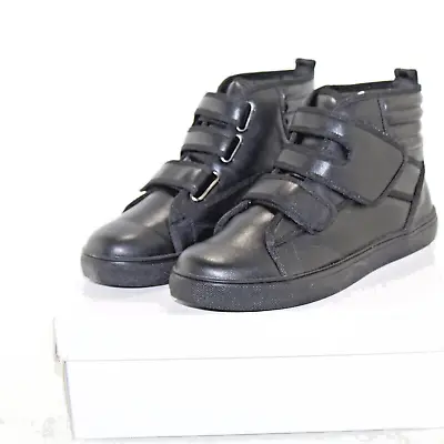 Buy MONROE & MAIN Womens Athletic Hi-top Hook & Loop Sneaker Shoe Size 8 M Black NEW • 24.60£
