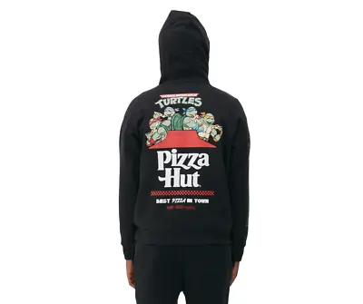 Buy Pizza Hut X Teenage Mutant Ninja Turtles Men's Black Hoodie | Size: XS | Primark • 45.99£