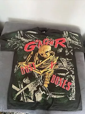 Buy GUNS N ROSES T Shirt DUST N BONES Vintage All Over Print XL • 130£