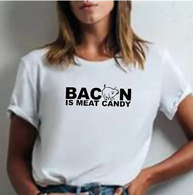 Buy Bacon Fun Funny T Shirt Clothing Stag ,hen Party Fun Fashion Adult Gift Present • 12.95£