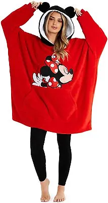 Buy Disney Women's Hoodies, Minnie Mouse Blanket Hoodie, Minnie And Mickey Gifts • 33.49£