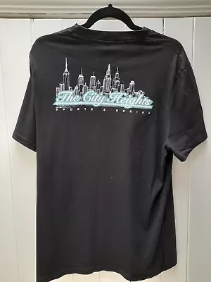 Buy Asos Black T-shirt With City Skyline On Back Size L  • 1.99£