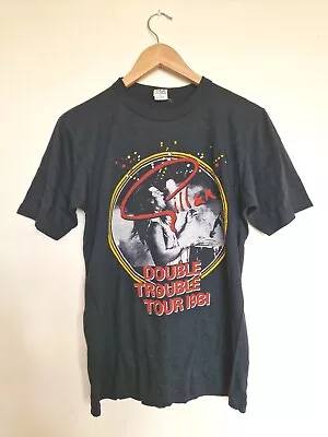 Buy Gillan Double Trouble Tour 1981 T Shirt Mens UK Small Made In USA  • 130£