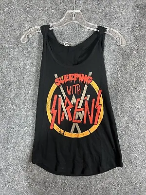 Buy Sleeping With Sirens Sleeveless T-shirt With Hood - Women’s Small • 25.93£