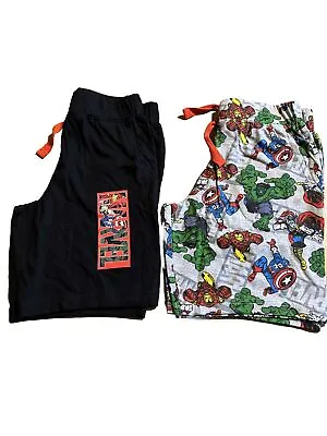 Buy Boys Avengers 2pack Pyjama Shorts 9-10 Years • 3.50£