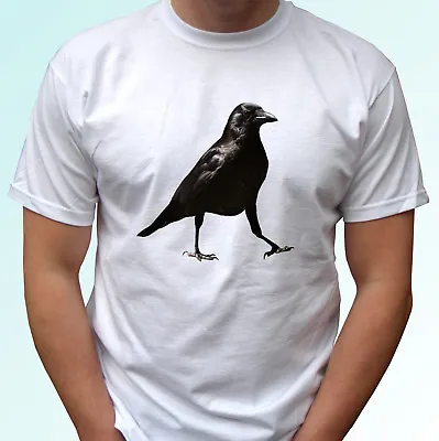 Buy Raven White T Shirt Animal Bird Tee Crow Top Design - Mens Womens Kids Baby • 9.99£