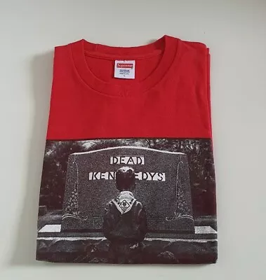 Buy Rare SS14 Supreme X Dead Kennedys Red Tee Size L Large T-shirt • 125£