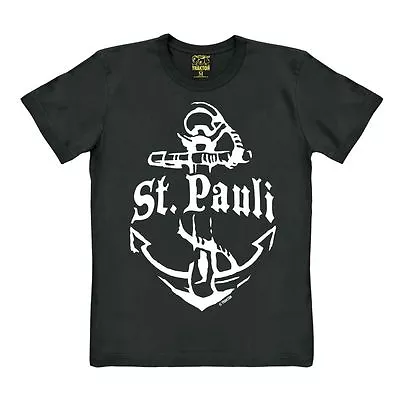 Buy Sailor - Anchor - St. Pauli - Short Sleeve - T-Shirt, Black - TRAKTOR®  • 27.54£