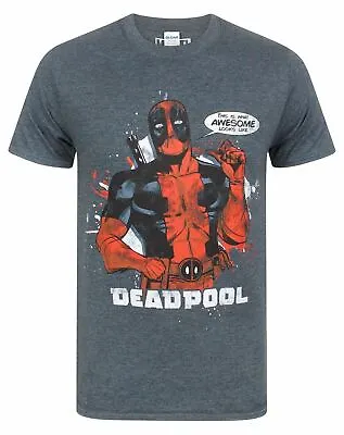 Buy Marvel Deadpool T-Shirt Men Short Sleeve Character Costume Top • 14.99£