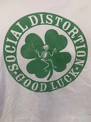 Buy Social Distortion Good Luck Vintage Shirt Sz M • 29.18£