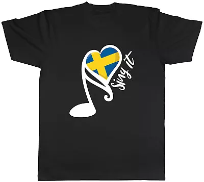 Buy Sweden Song Contest Mens T-Shirt Music Singing Unisex Tee Gift • 8.99£