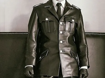 Buy Men's Real Leather Jacket / Leather Tunics / Leather Shirt /BLUF/Police Jacket • 140£