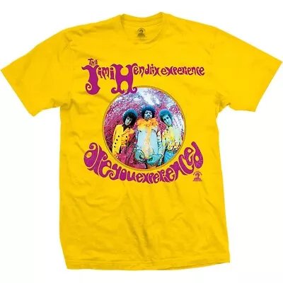 Buy Yellow Jimi Hendrix Are You Experienced Official Tee T-Shirt Mens • 15.99£