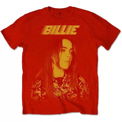 Buy Official Billie Eilish T Shirt Racer Logo Jumbo New Unisex Red • 16.95£