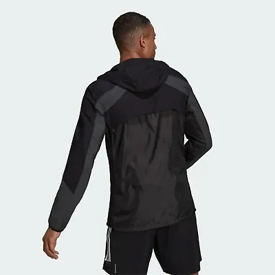 Buy Adidas ADIZERO MARATHON JACKET Track Running Sweat Shirt Light Top~Mens Sz L~NWT • 109.26£