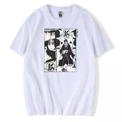 Buy Naruto T-shirt, Anime Short Sleeved Peripheral Clothing, Cotton Round Neck T-shi • 22.99£