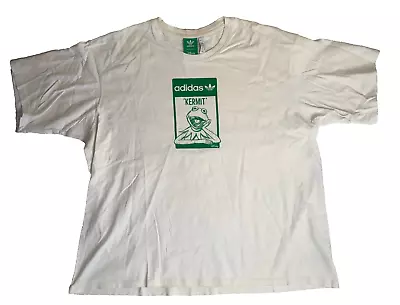 Buy Adidas White Kermit Disney T-Shirt Size 2XL • 24.79£