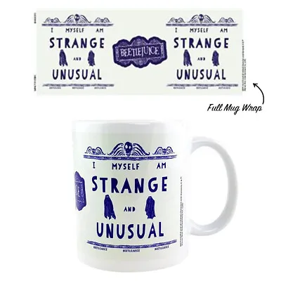 Buy Beetlejuice - 'Strange & Unusual' Horror Movie Coffee Tea Mug - Licensed • 18.30£