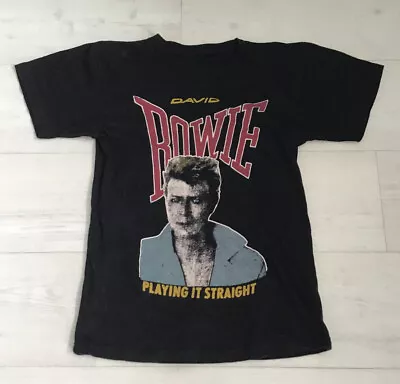 Buy Vintage 1983 David Bowie 'Serious Moonlight' Tour T Shirt - P2P 16   • 150£