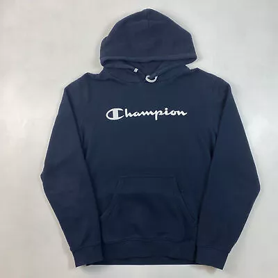 Buy Champion Dark Blue Hoodie , Size L • 22.95£