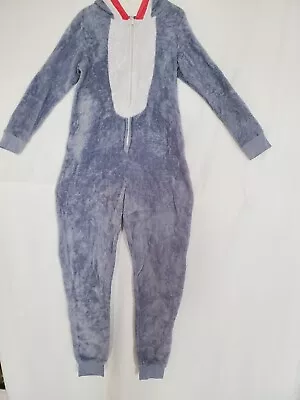 Buy 🐋SECRET TREASURES🐋  Adult *Shark* Grey Union Suit Pajamas/Lounger Wm's Sz Med  • 11.84£