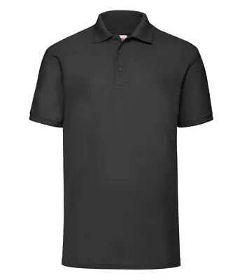 Buy Fruit Of The Loom Men's Half Sleeves Piqué Poloshirt Casual Polo Tee T Shirt TOP • 7.97£
